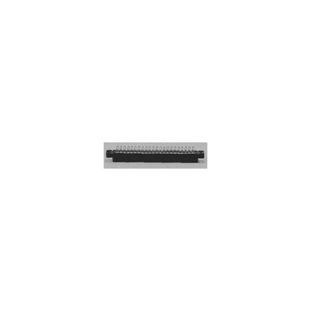 Connectivity Solutions Card Edge Connector, 20 Contact(S), 2 Row(S), Female, Straight, 0.156 Inch Pitch, Solder Terminal,  50-20SN-1